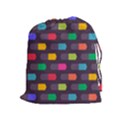 Background Colorful Geometric Drawstring Pouch (XL) View1