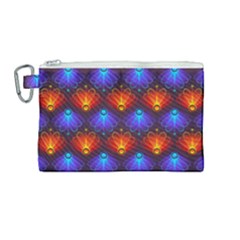 Background Colorful Abstract Canvas Cosmetic Bag (medium) by HermanTelo