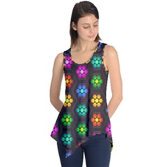 Pattern Background Colorful Design Sleeveless Tunic by HermanTelo