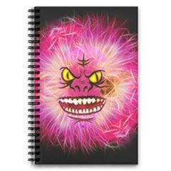 Monster Pink Eyes Aggressive Fangs 5 5  X 8 5  Notebook by HermanTelo