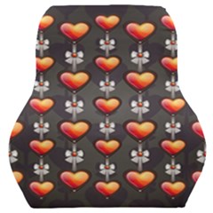 Love Heart Background Valentine Car Seat Back Cushion  by HermanTelo