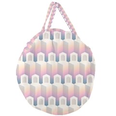 Seamless Pattern Background Entrance Giant Round Zipper Tote by HermanTelo