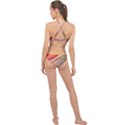 Wave Background Pattern Abstract High Neck Bikini Set View2