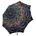 Wave Line Colorful Brush Particles Hook Handle Umbrellas (Large) View2