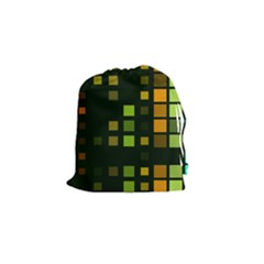 Abstract Plaid Drawstring Pouch (small) by HermanTelo