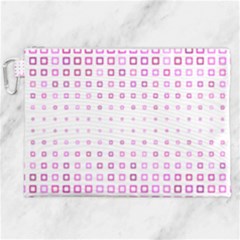 Square Pink Pattern Decoration Canvas Cosmetic Bag (xxl) by HermanTelo