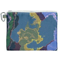 Map Geography World Canvas Cosmetic Bag (xxl) by HermanTelo