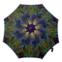 Mountains Abstract Mountain Range Hook Handle Umbrellas (small) by Pakrebo