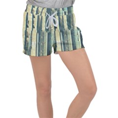 Texture Abstract Buildings Women s Velour Lounge Shorts by Pakrebo