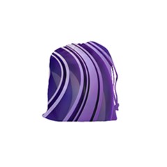 Circle Concentric Render Metal Drawstring Pouch (small) by HermanTelo