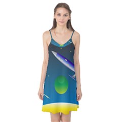 Rocket Spaceship Space Camis Nightgown by HermanTelo