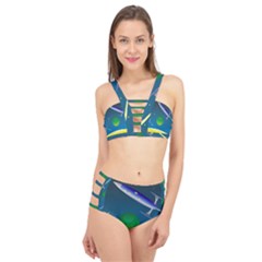 Rocket Spaceship Space Cage Up Bikini Set by HermanTelo