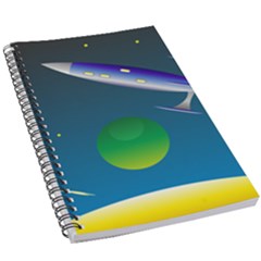 Rocket Spaceship Space 5 5  X 8 5  Notebook by HermanTelo