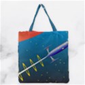 Rocket Spaceship Space Galaxy Grocery Tote Bag View1