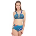 Rocket Spaceship Space Galaxy Cage Up Bikini Set View1