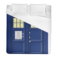 Tardis Doctor Who Time Travel Duvet Cover (full/ Double Size) by HermanTelo