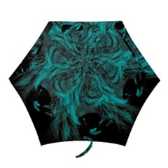 Angry Male Lion Predator Carnivore Mini Folding Umbrellas by Sudhe