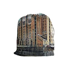 Architecture City Building Travel Drawstring Pouch (large) by Pakrebo
