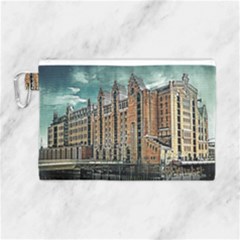 Architecture City Building Travel Canvas Cosmetic Bag (large) by Pakrebo