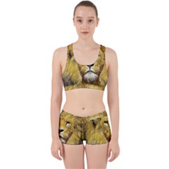 Lion Lioness Wildlife Hunter Work It Out Gym Set by Pakrebo