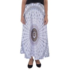 Cami Texture Pattern Architecture Flared Maxi Skirt by Pakrebo