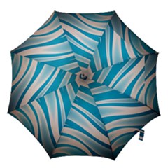 Background Abstract Blue Wavy Hook Handle Umbrellas (medium) by Pakrebo