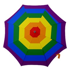 Lgbt Rainbow Pride Flag Hook Handle Umbrellas (small) by lgbtnation