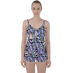 Blackwell Window Tie Front Two Piece Tankini by DeneWestUK