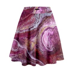 Paint Acrylic Paint Art Colorful High Waist Skirt by Pakrebo