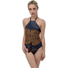 Background Design Pattern Tile Go With The Flow One Piece Swimsuit by Mariart