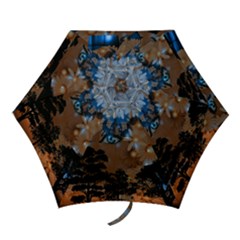 Landscape Woman Magic Evening Mini Folding Umbrellas by HermanTelo