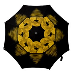 Moon Reflection Flamenco Animal Hook Handle Umbrellas (medium) by HermanTelo