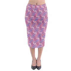 Pattern Abstract Squiggles Gliftex Midi Pencil Skirt by HermanTelo