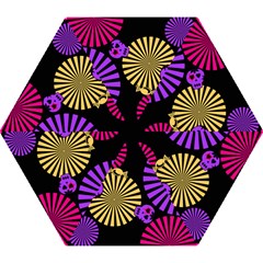 Seamless Halloween Day Dead Mini Folding Umbrellas by HermanTelo