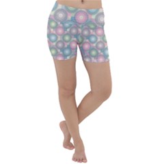 Seamless Pattern Pastels Background Lightweight Velour Yoga Shorts by HermanTelo