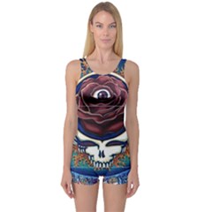 Grateful Dead Ahead Of Their Time One Piece Boyleg Swimsuit by Sapixe