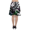 Abstract Science Fiction Chiffon Wrap Front Skirt View2
