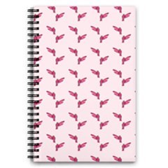 Pink Parrot Pattern 5 5  X 8 5  Notebook by snowwhitegirl