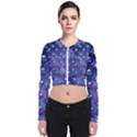 Kawaii Space Rocket Pattern Long Sleeve Zip Up Bomber Jacket View1