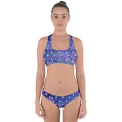Kawaii Space Rocket Pattern Cross Back Hipster Bikini Set by snowwhitegirl