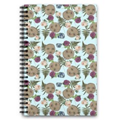 Cracked Doll Pattern Blue 5 5  X 8 5  Notebook by snowwhitegirl