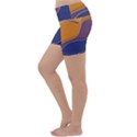 Autumn Waves Lightweight Velour Yoga Shorts View2