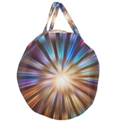 Background Spiral Abstract Giant Round Zipper Tote by HermanTelo