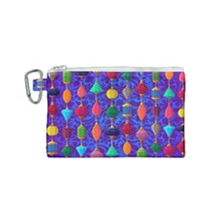 Background Stones Jewels Canvas Cosmetic Bag (small) by HermanTelo