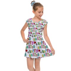 Holidays Happy Easter Kids  Cap Sleeve Dress by HermanTelo