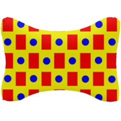 Pattern Circle Plaid Seat Head Rest Cushion by HermanTelo