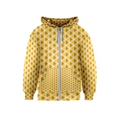 Pattern Halloween Pumpkin Color Kids  Zipper Hoodie by HermanTelo