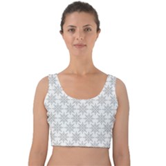 Ornamental Star Mandala Velvet Crop Top by HermanTelo