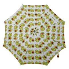 Pattern Avocado Green Fruit Hook Handle Umbrellas (medium) by HermanTelo