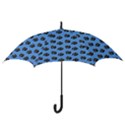 Girl Face Blue Hook Handle Umbrellas (Medium) View3